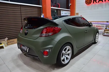 대전 카스킨+오렌지 카스킨+벨로스터+전체랩핑+3M 1080-M26 Matte Military Green+매트 밀리터리 그린 / 대전 유성구 원신흥동