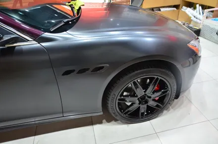 대전 카스킨+오렌지 카스킨+마세라티 콰트로 포르테+전체랩핑+3M 1080-S12 Satin Black+새틴 블랙 / 대전 유성구 원신흥동