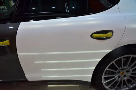 대전 카스킨+오렌지 카스킨+포르쉐 파나메라+전체랩핑+3M 1080 S120 Satin White Aluminum+새틴 화이트 알루미늄 / 대전 유성구 원신흥동