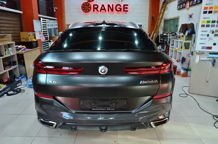 대전카스킨 + 오렌지카스킨 + 대전랩핑 + 세종랩핑 + 전체랩핑 + BMW + X6M50i + 3m.2080-S12 Satin Black + 사틴블랙 / 대전 유성구 원신흥동