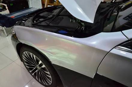 대전카스킨 + 오렌지카케어 + 오렌지카스킨 + 전체랩핑 + 벤츠S580+Mercedes-Benz S580+듀오톤+3m 1080-G120 Gloss White Aluminum / 대전 유성구 원신흥동