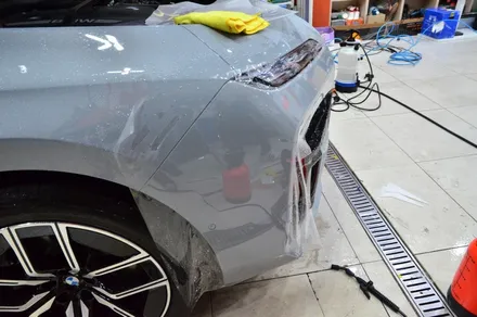 대전카스킨 + 오렌지카스킨 + 대전랩핑 + 세종랩핑 + 전체랩핑 + BMW + BMW 740i + 듀오톤 + styx - Pianm Black + 고광택 + 부분PPF / 대전 유성구 원신흥동