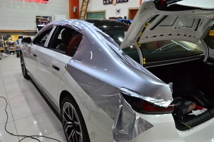대전카스킨 + 오렌지카스킨 + 대전랩핑 + 세종랩핑 + 전체랩핑 + BMW + BMW 740i + 듀오톤 + AX Film + 플로렛실버(FLORETT SILVER) / 대전 유성구 원신흥동