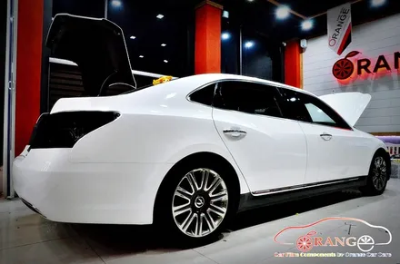 대전카스킨 + 오렌지카케어 + 오렌지카스킨 + 전체랩핑 + 현대자동차 + 에쿠스리무진 + 3M + Gloss White + 글로스화이트 / 대전 유성구 원신흥동