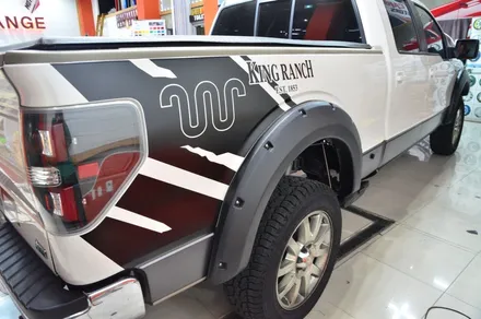 대전 카스킨+오렌지 카스킨+포드 F150 King Ranch+부분랩핑+3M 새틴 다크 그레이 / 대전 유성구 원신흥동