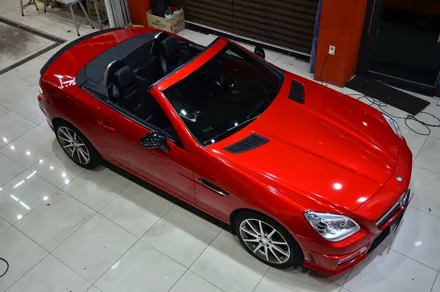 대전 카스킨+오렌지 카스킨+벤츠 SLK AMG+전체랩핑+3M Gloss Dragon Fire Red+드래곤 파이어 레드 / 대전 유성구 원신흥동