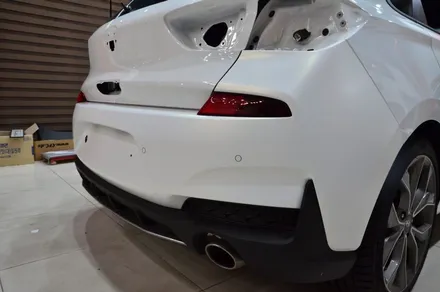 대전 카스킨+오렌지 카스킨+현대 i30+전체랩핑+Satin White Aluminum+새틴 화이트 알루미늄 / 대전 유성구 원신흥동