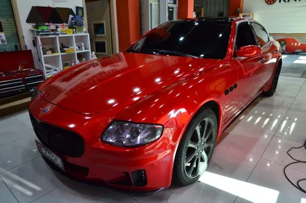 대전 카스킨+오렌지 카스킨+마세라티 콰트로 포르테 +전체랩핑+3M 1080-G363 Gloss Dragon Fire Red / 대전 유성구 원신흥동