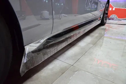 대전카스킨 + 오렌지카스킨 + 대전랩핑 + 세종랩핑 + 전체랩핑 + BMW + BMW 740i + 듀오톤 + styx - Pianm Black + 고광택 + 부분PPF / 대전 유성구 원신흥동