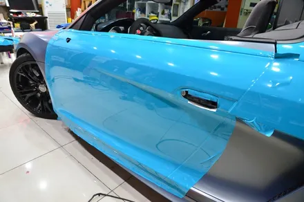 대전카스킨 + 오렌지카스킨 + 전체랩핑 + 전체PPF + AUDI + R8 GT 스파이더 + MIAMI BlLUE + 마이에미블루 + AX Film + 고광택 / 대전 유성구 원신흥동
