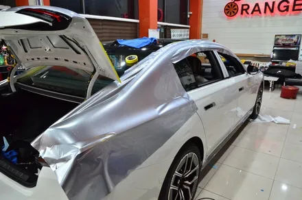 대전카스킨 + 오렌지카스킨 + 대전랩핑 + 세종랩핑 + 전체랩핑 + BMW + BMW 740i + 듀오톤 + AX Film + 플로렛실버(FLORETT SILVER) / 대전 유성구 원신흥동