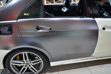 대전카스킨 + 오렌지카스킨 + 전체랩핑 + 벤츠 + E63 AMG  + AX FILM XA2686 (ULTRA-MATTE DARK GRAY) / 대전 유성구 원신흥동
