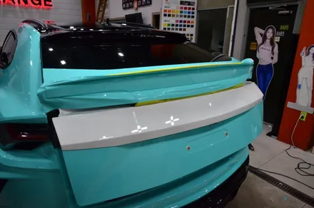 대전카스킨 + 오렌지카스킨 + 전체랩핑 + 람보르기니 + 우루스 + BB WRAP-RF019(PET Tiffany Blue) +티파니 블루 / 대전 유성구 원신흥동