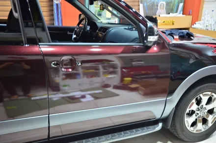 대전 카스킨+오렌지 카스킨+기아 모하비 4WD+전체랩핑+3M GP293 Gloss Black Cherry+글로스 블랙 체리 / 대전 유성구 원신흥동