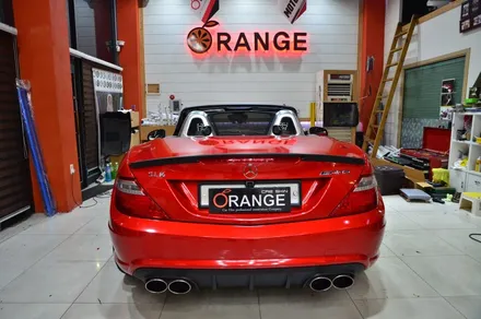 대전 카스킨+오렌지 카스킨+벤츠 SLK AMG+전체랩핑+3M Gloss Dragon Fire Red+드래곤 파이어 레드 / 대전 유성구 원신흥동