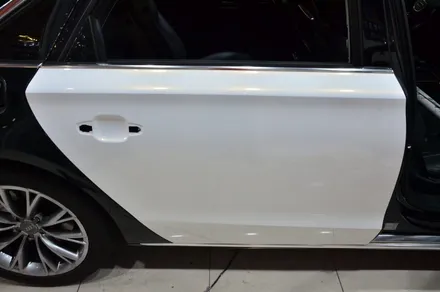 대전 카스킨+오렌지 카스킨+아우디A8L+전체랩핑+3M 1080 GP240 Gloss White Gold Sparkle+글로스 화이트 골드 스파클 / 대전 유성구 원신흥동