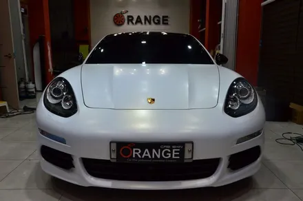 대전 카스킨+오렌지 카스킨+포르쉐 파나메라+전체랩핑+3M 1080 S120 Satin White Aluminum+새틴 화이트 알루미늄 / 대전 유성구 원신흥동