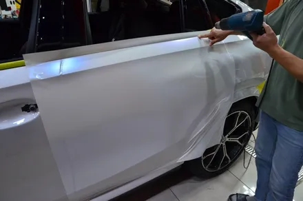 대전카스킨 + 오렌지카스킨 + 전체랩핑 + BMW + X6 + AX Film AM8016 (Matte Diamond White Blue) / 대전 유성구 원신흥동