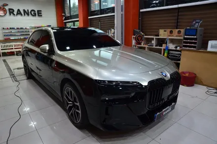 대전 카스킨 + 오렌지 카스킨 + BMW + 듀오톤 시공 + 크롬 죽이기 +  TECK WRAP Silver Fern / 대전 유성구 원신흥동