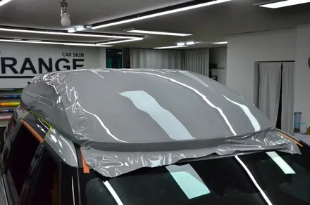 대전 카스킨 + 오렌지카스킨 + 기아 + 카니발 하이리무진 + 전체 랩핑, 전체 크롬 죽이기 + 리보 Porsche Grey PPF,블랙PPF / 대전 유성구 원신흥동