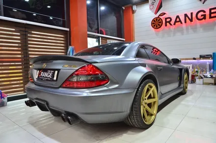 대전카스킨+오렌지카스킨+부분랩핑+BENZ SL65 AMG+골드 / 대전 유성구 원신흥동