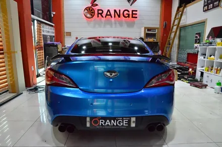 대전 카스킨+오렌지 카스킨+전체랩핑+제네시스+글로스 블루 메탈릭+Gloss blue metalic / 대전 유성구 원신흥동