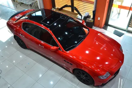 대전 카스킨+오렌지 카스킨+마세라티 콰트로 포르테 +전체랩핑+3M 1080-G363 Gloss Dragon Fire Red / 대전 유성구 원신흥동