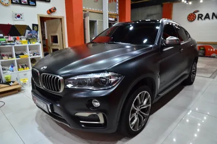 오렌지 카스킨+대전 카스킨+BMW X6+전체 스킨+3M-S12 Satin Black+사틴블랙 / 대전 유성구 원신흥동
