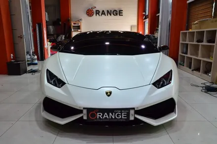 대전 카스킨+오렌지 카스킨+람보르기니 우라칸+전체랩핑+3M 2080 SP-10 Satin Pearl White+새틴 펄 화이트 / 대전 유성구 원신흥동