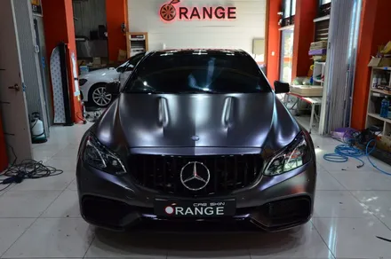 대전카스킨 + 오렌지카스킨 + 전체랩핑 + 벤츠 + E63 AMG  + AX FILM XA2686 (ULTRA-MATTE DARK GRAY) / 대전 유성구 원신흥동