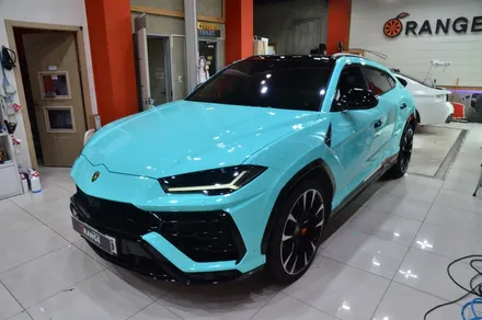 대전카스킨 + 오렌지카스킨 + 전체랩핑 + 람보르기니 + 우루스 + BB WRAP-RF019(PET Tiffany Blue) +티파니 블루 / 대전 유성구 원신흥동