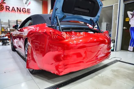 대전 카스킨 + 오렌지 카스킨 + 벤츠 + SL63 + 전체랩핑 + AX SOUL RED / 대전 유성구 원신흥동
