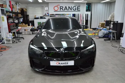 대전 오렌지 카스킨 BMW M4 건식 블랙 PPF로 다크무드로 완벽 변신 / 대전 유성구 원신흥동