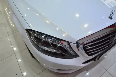 대전카스킨+오렌지 카스킨+ 전체랩핑+ BENZ S 320d 4 MATIC+Gloss White Gold Sparkle / 대전 유성구 원신흥동