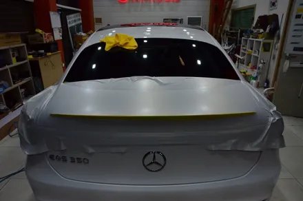 대전카스킨 + 오렌지카스킨 + 대전랩핑 + 세종랩핑 + 전체랩핑+ 전체PPF + Mercedes-Benz EQS +3M-2080-SP240 satin frozen vanilla / 대전 유성구 원신흥동