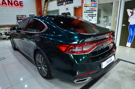 대전카스킨 + 오렌지카케어 + 오렌지카스킨 + 전체랩핑 + 전체PPF + TeckWrrp.HM07-HD.Gloss Green Black Silk 그린블랙실크 + 현대 + 그랜져IG / 대전 유성구 원신흥동