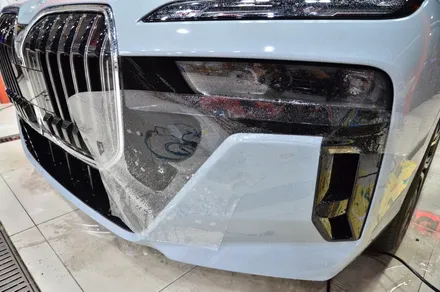 대전카스킨 + 오렌지카스킨 + 대전랩핑 + 세종랩핑 + 전체랩핑 + BMW + BMW 740i + 듀오톤 + styx - Pianm Black + 고광택 + 부분PPF / 대전 유성구 원신흥동