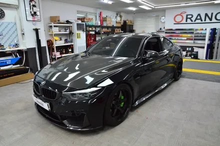 대전 오렌지 카스킨 BMW M4 건식 블랙 PPF로 다크무드로 완벽 변신 / 대전 유성구 원신흥동