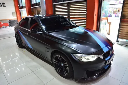 대전 카스킨+오렌지 카스킨+BMW M4+3M사틴블랙+전체랩핑(재시공) / 대전 유성구 원신흥동