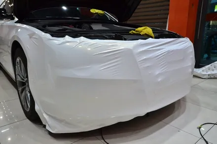 대전 카스킨+오렌지 카스킨+아우디A8L+전체랩핑+3M 1080 GP240 Gloss White Gold Sparkle+글로스 화이트 골드 스파클 / 대전 유성구 원신흥동