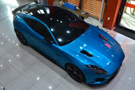 대전 카스킨+오렌지 카스킨+재규어 F 타입 SVR 575+전체랩핑+3M 1080 G356 Gloss Atomic Teal +글로스 아토믹 틸 / 대전 유성구 원신흥동