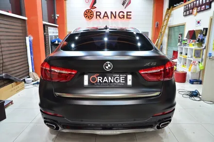 오렌지 카스킨+대전 카스킨+BMW X6+전체 스킨+3M-S12 Satin Black+사틴블랙 / 대전 유성구 원신흥동