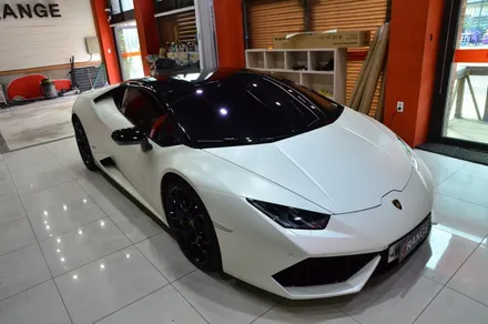 대전 카스킨+오렌지 카스킨+람보르기니 우라칸+전체랩핑+3M 2080 SP-10 Satin Pearl White+새틴 펄 화이트 / 대전 유성구 원신흥동