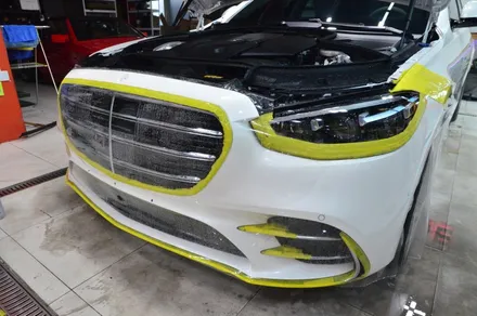 대전카스킨 + 오렌지카케어 + 오렌지카스킨 + 전체랩핑 + 전체PPF + Mercedes-Benz + S400d + KEEP GAURD PPF +벤츠S400d / 대전 유성구 원신흥동