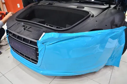 대전카스킨 + 오렌지카스킨 + 전체랩핑 + 전체PPF + AUDI + R8 GT 스파이더 + MIAMI BlLUE + 마이에미블루 + AX Film + 고광택 / 대전 유성구 원신흥동