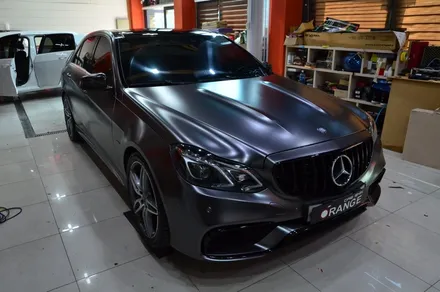 대전카스킨 + 오렌지카스킨 + 전체랩핑 + 벤츠 + E63 AMG  + AX FILM XA2686 (ULTRA-MATTE DARK GRAY) / 대전 유성구 원신흥동