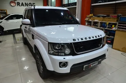 대전카스킨 + 오렌지카스킨 + 전체랩핑 + 레인지로버 디스커버리4 + BB WRAP RF031(PET Crystal White) 크리스탈화이트 / 대전 유성구 원신흥동