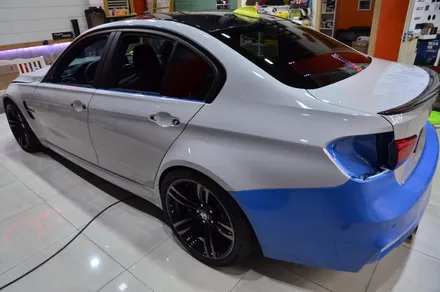 대전 카스킨+오렌지 카스킨+BMW F80 M3+전체랩핑+3M G31 storm gray / 대전 유성구 원신흥동