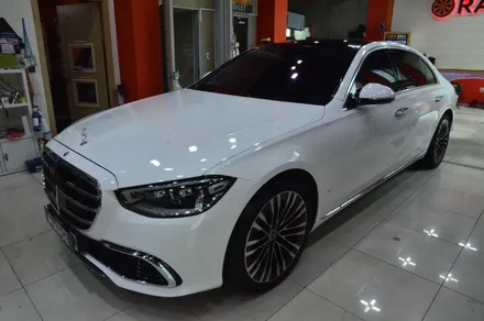 대전카스킨 + 오렌지카케어 + 오렌지카스킨 + 전체랩핑 + 벤츠S580 + Mercedes-Benz S580 +3M + Gloss White + 글로스화이트 / 대전 유성구 원신흥동
