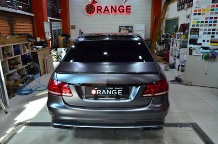 대전카스킨 + 오렌지카스킨 + 전체랩핑 + 벤츠 + E63 AMG  + AX FILM XA2686 (ULTRA-MATTE DARK GRAY) / 대전 유성구 원신흥동